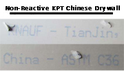 Non-Reactive KPT Chinese Drywall Picture