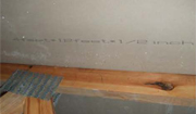 4 feet * 12 feet * 1/2 inches defective Chinese sheetrock